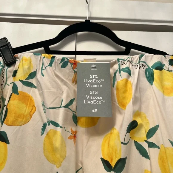 H&M NWT Dolce Far Niente Lemon Maxi Skirt - Picture 6 of 6